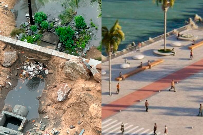 Polêmica por danos ambientais, obra da Orla de Boa Viagem recebe novos aditivos e chega a R$ 150 milhões