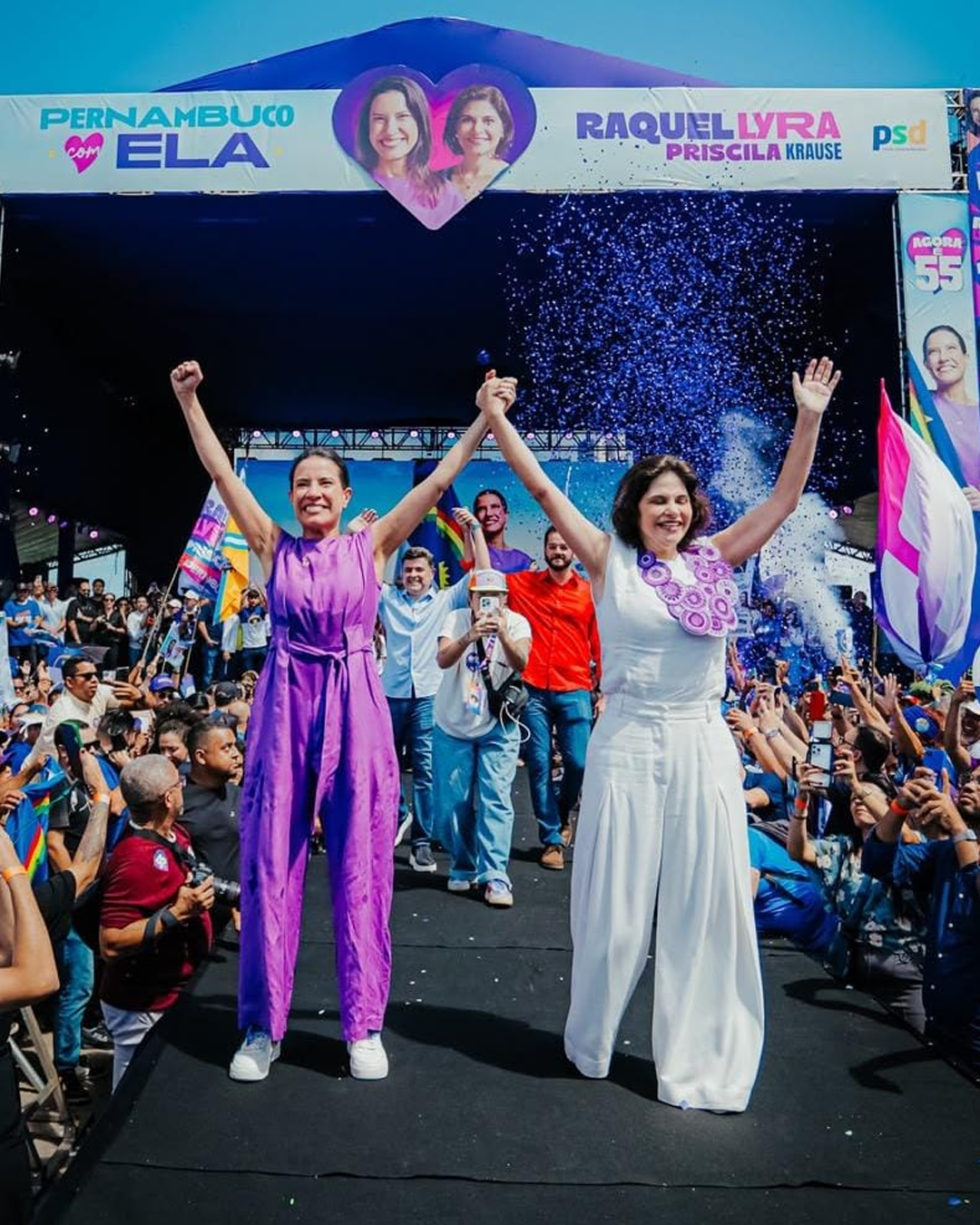 Raquel Lyra e Priscila Krause fazem história e são reeleitas para comandar Pernambuco